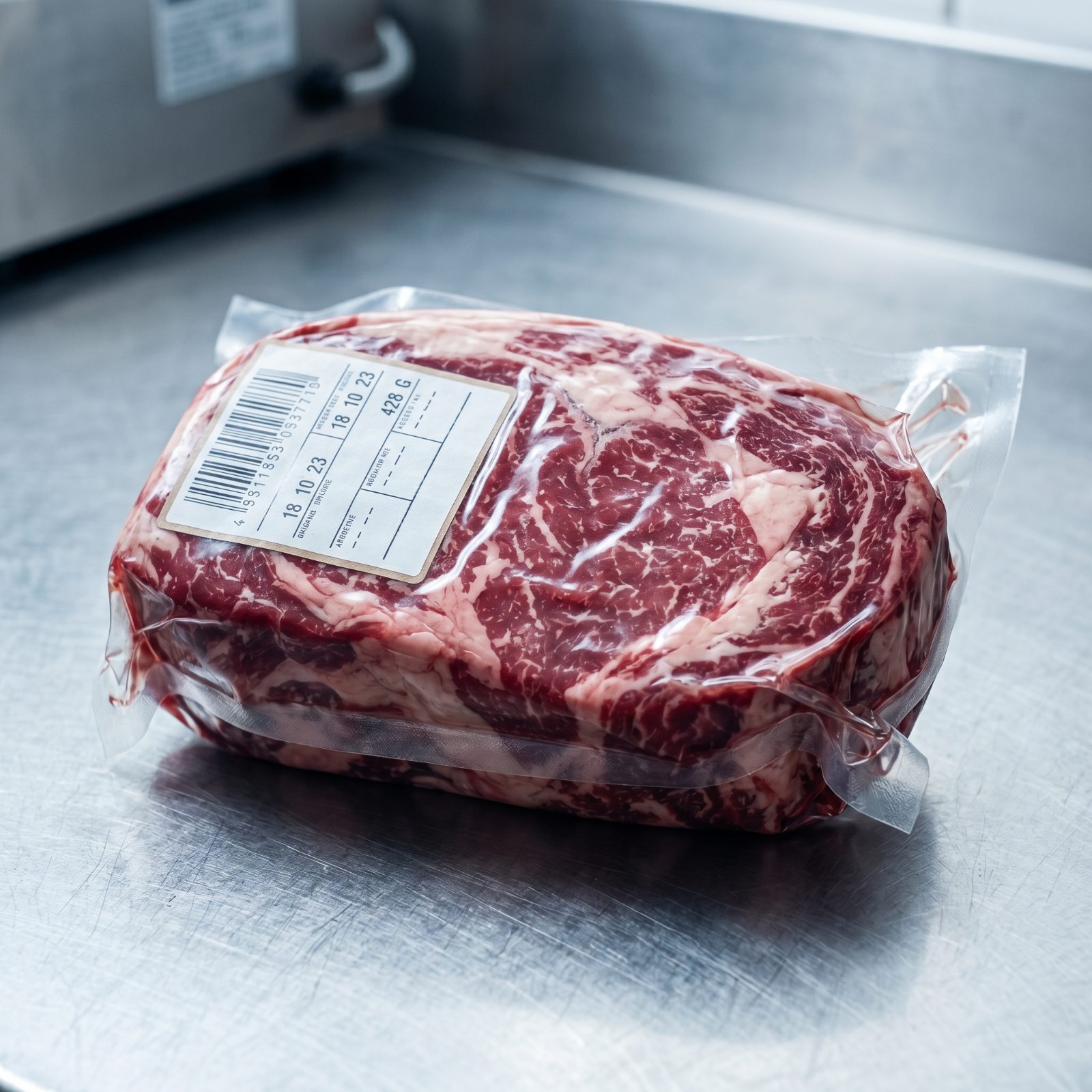 Вакуумная упаковка ZMAX MEAT со штрих-кодом